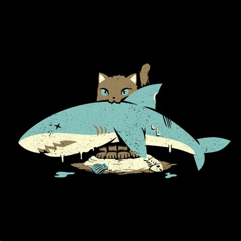 Cat Shark Funny Cat Tshirt - Tobe Fonseca