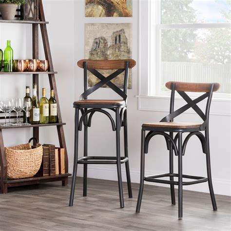 Modern Farmhouse Metal Bar Stools - Park Art