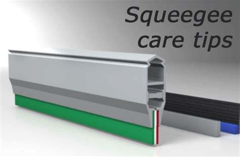 Proper Squeegee Care