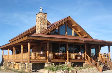 The Country Classic Log Home by Frontier Log Homes. | Small log homes, Log homes, Log home designs