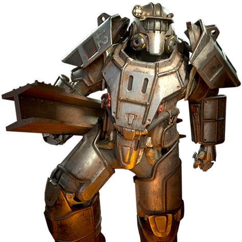 Bare Rusted Steel Union Power Armor Paint -- Fallout 76