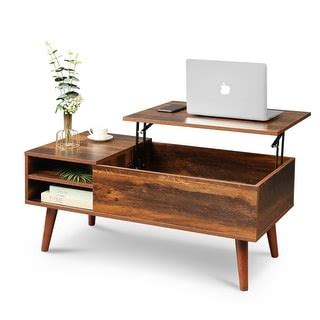 Lift Top Coffee Table with Hidden Compartment and Adjustable Shelf - Bed Bath & Beyond - 39075337