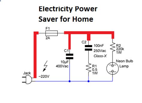 Electricity Power Saver for Home Application - Electronic Circuit