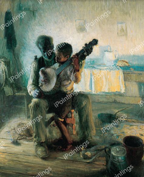 Banjo Lesson Painting by Henry Ossawa Tanner Reproduction | iPaintings.com