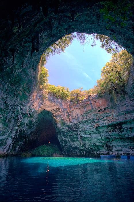 The World In Pictures: The Breathtaking Melissani Cave in Greece