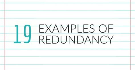 19 Examples Of Redundancy In English - Writers Write