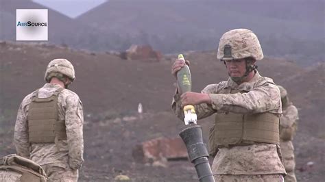 U.S. Marines Firing M252 81mm Mortar System - YouTube