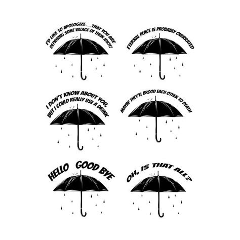 Klaus Umbrella Academy Quotes by smasondedesigns | Funny umbrella, Umbrella, Under my umbrella