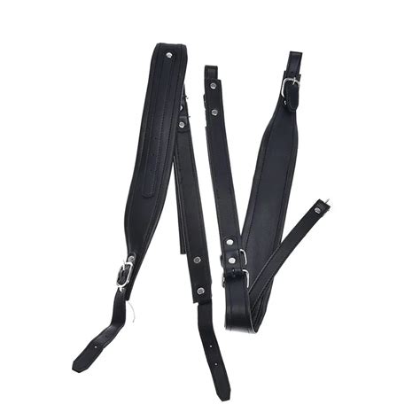 Adjustable Accordion Straps Black For PU Leather Shoulder Straps ...