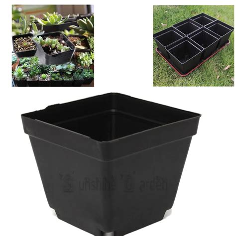 Aliexpress.com : Buy 3.5" Inch Square Black Plastic Nursery Pots ...