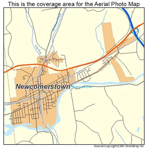 Aerial Photography Map of Newcomerstown, OH Ohio