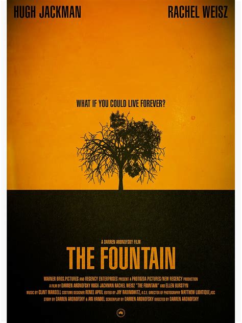 "Movie Poster - "THE FOUNTAIN"" Framed Art Print by Hydrology | Redbubble