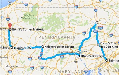 The Epic 3-Day Pennsylvania Restaurant Road Trip in 2020 | Road trip ...