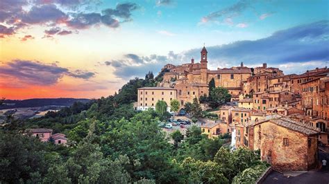 city, Building, Old building, Architecture, Tuscany, Italy, Sunset, Forest, Church, Europe ...