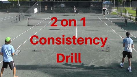 2 on 1 Tennis Drill | Keep the Ball Wide With Consistency In this drill ...