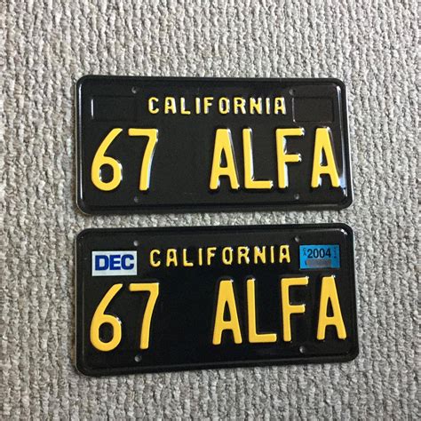 California Black Plates, Genuine CA License for sale - Hemmings Motor News