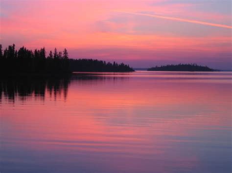 Wekusko Sunrise | Snow lake, Sunrise, Canadian travel