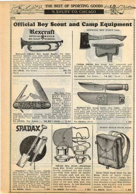 Official Boy Scout Camping Gear ad - 1940 | Vintage camping gear, Boy scout camping, Boy scouts