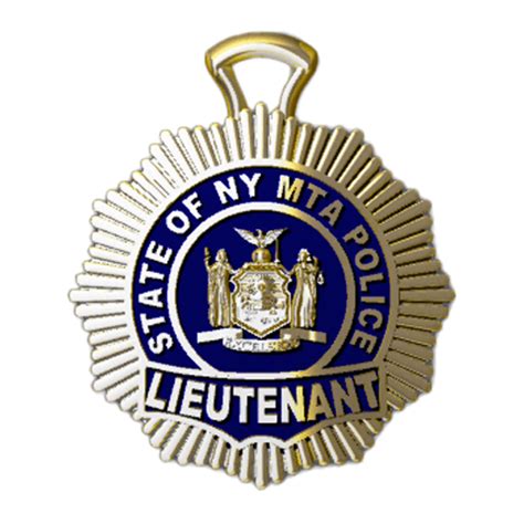 NYS MTA Police Lieutenant Shield Pendant - Police Jewelry