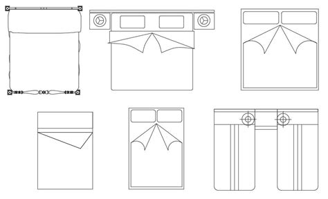 Different Types Of 2d Bed Design Autocad Furniture Dr - vrogue.co