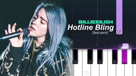 Billie Eilish - Hotline Bling (best part looped) | Piano Tutorial - YouTube