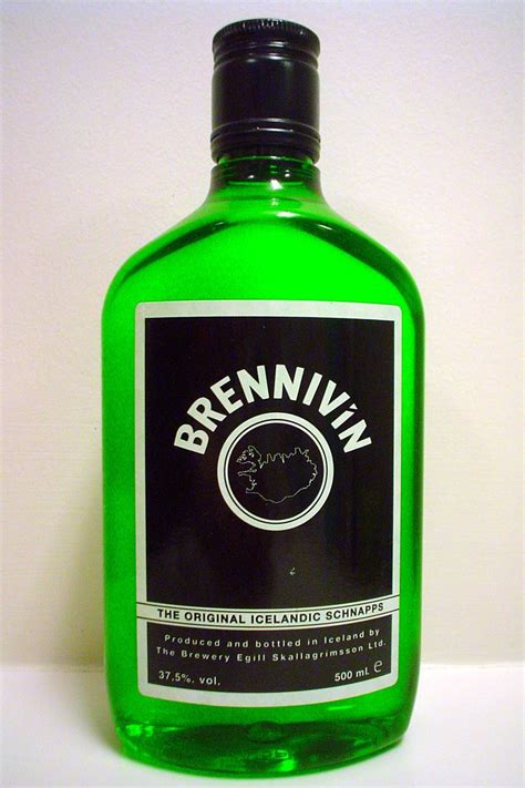 Brennivín - Icelandic liquor, clear unsweetened schnapps | Schnapps ...