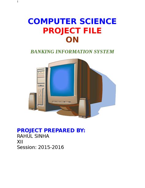 BANKING INFORMATION SYSTEM | Study Guides, Projects, Research Computer ...