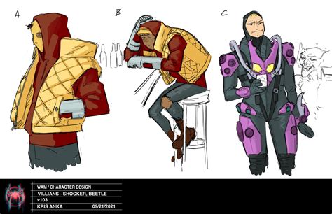 Across the spiderverse villains concept art : r/Spiderman