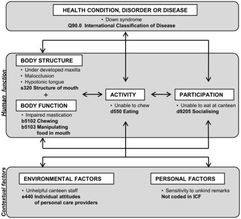 Interactions between the components of the ICF model wi | Open-i