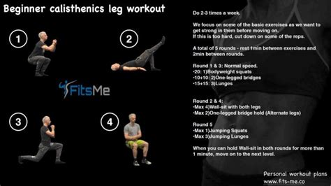 Calisthenics leg workout - beginner, intermediate & advanced level ...