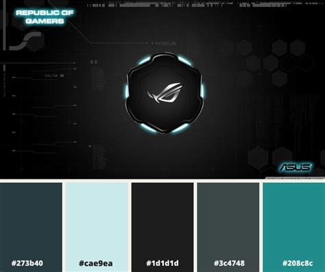 Gaming Themed Color Palette for Logo Design