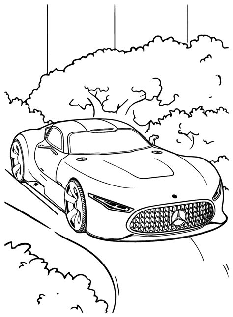 Mercedes-Benz Images to Color - Free Printable Coloring Pages