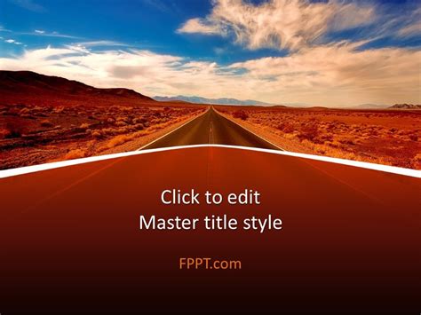 Free Road PowerPoint Template - Free PowerPoint Templates