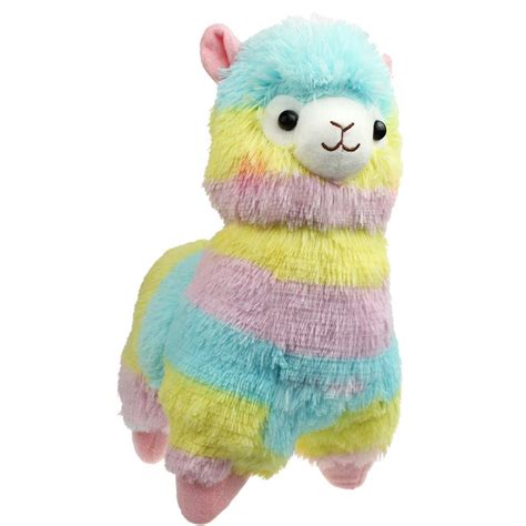 Rainbow Alpaca Stuffed Animal Alpacasso Plush Toy Height 10"20" - High ...