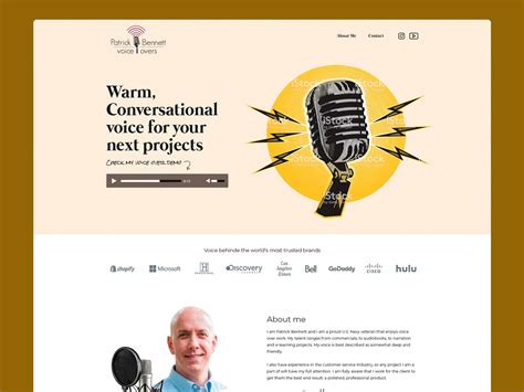 Voice over artist web design by Samith Jayasundara on Dribbble