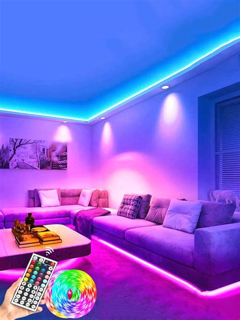 TV Background LED Strip Light with Remote Control 1pc - Novelty Lighting Flexible Led Light ...