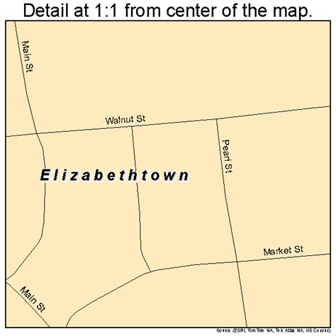 Elizabethtown Illinois Street Map 1723191