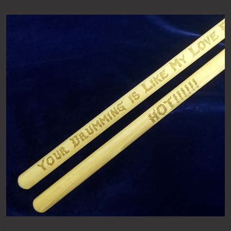 Custom Drumsticks | Engraved and Personalized With Your Photo, Logo, or Wording