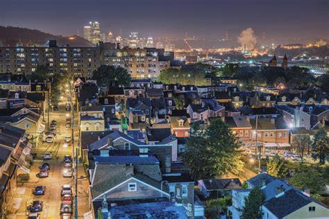 Dave DiCello Photography | Lawrenceville | Lawrenceville and the Pittsburgh skyline early in the ...