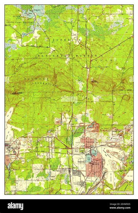 Virginia, Minnesota, map 1951, 1:24000, United States of America by ...