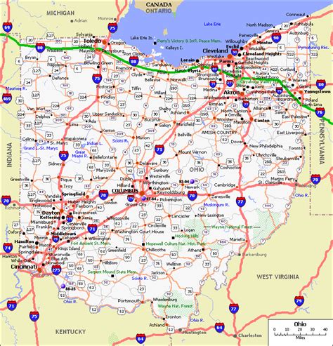 Ohio Maps With Cities And Counties - Washington Map State