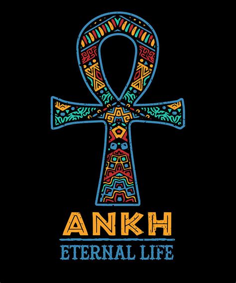 Ankh Cross African Tribal Symbol Black History Month Digital Art by Lance Gambis - Fine Art America