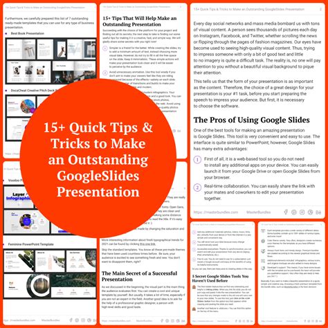 15+ Quick Tips & Tricks Create Google Slides Presentation | Free White ...