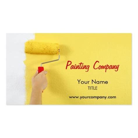 painting company / painter / interior designer business card | Zazzle ...