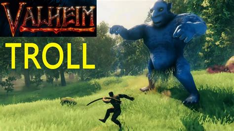 Valheim TROLL boss fight - YouTube