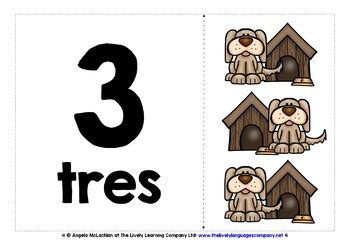 SPANISH NUMBERS 1-20 FLASHCARDS / POSTERS by Lively Learning Classroom