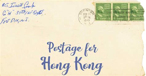 Postage to Hong Kong | First Class Postage to Hong Kong | Postage From US to Hong Kong