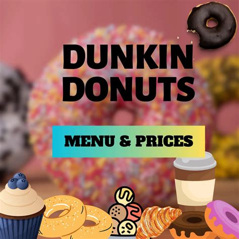 Dunkin Donuts Menu with Prices in 2024