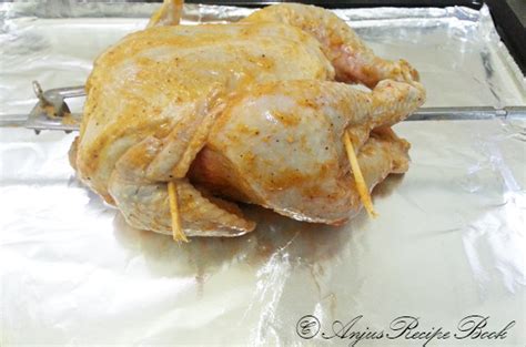 Shawaya Chicken / Whole Grilled Chicken / Rotisserie Chicken | Anju's Recipe Book