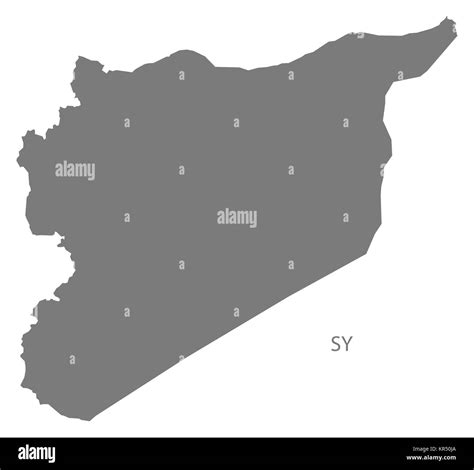 Syria map Cut Out Stock Images & Pictures - Alamy